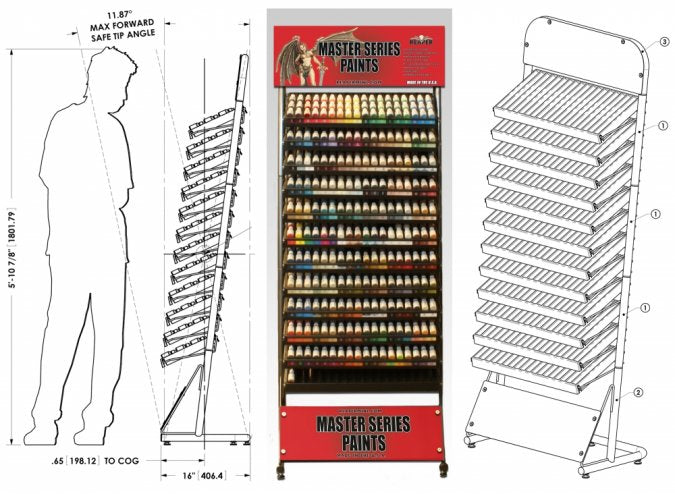 MSP Paint Tray System Second Half 108 Colors