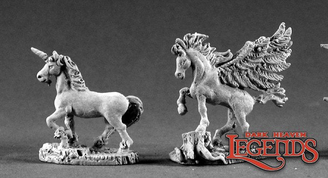 RPR 02207: Unicorn And Pegasus Foals - Dark Heaven