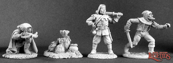 RPR 02677: Townsfolk IV, Bandits - Dark Heaven - 4 Figures
