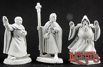 RPR 02950: Townsfolk VII Clergy - Dark Heaven - 3 Figures