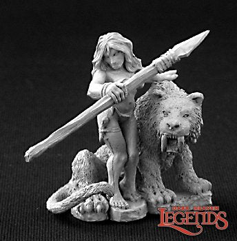 RPR 03253: Jungle Girl with Sabre Tooth Tiger - Dark Heaven