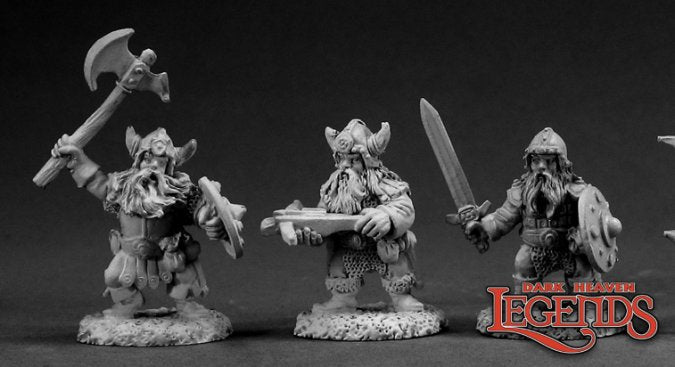 RPR 03351: DHL Classics: Dwarf Warriors - Dark Heaven - 3 Figures