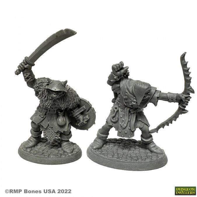 RPR 07013: Orc of the Ragged Wound Warriors - Dungeon Dwellers - 2 Figures