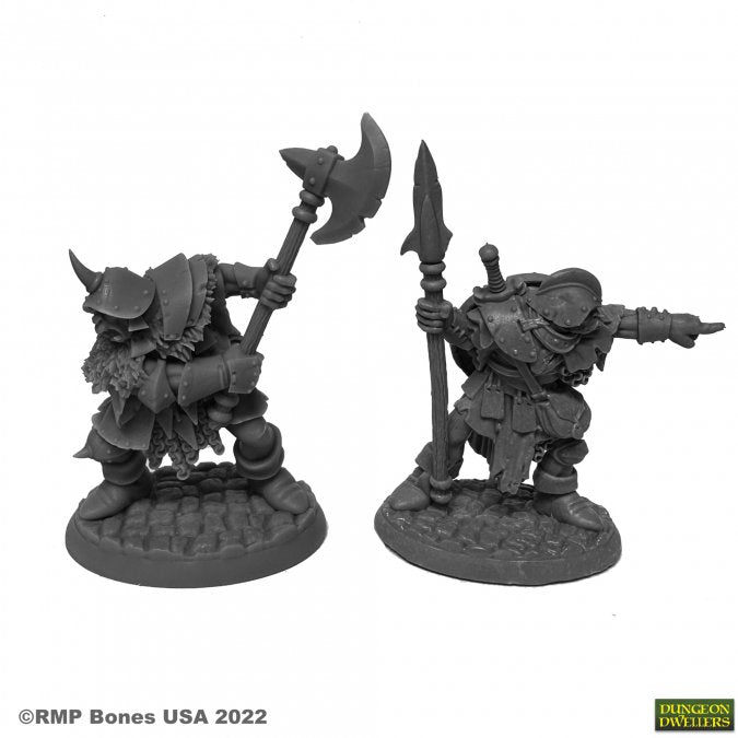 RPR 07014: Orcs of the Ragged Wound Leaders - Dungeon Dwellers - 2 Figures