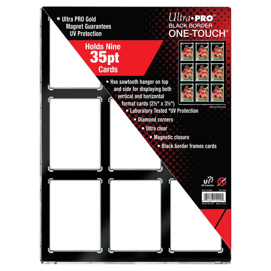 Ultra PRO: Black Border One Touch - 9 Graded Card Display Case