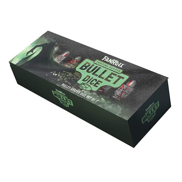 FanRoll: Bullet Shaped Resin 7-Dice Set - Vampire Hunter