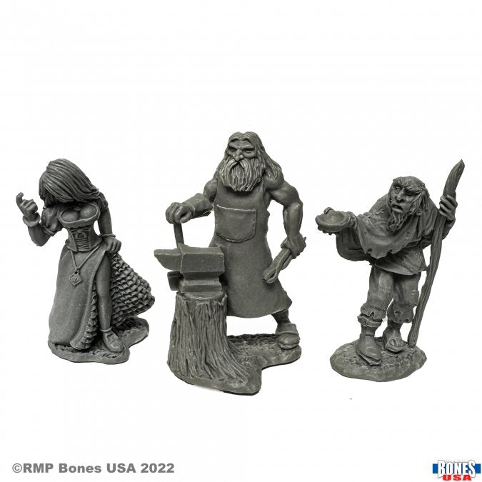 RPR 30087: Townsfolk, Strumpet and Blacksmith and Beggar - Reaper Legends