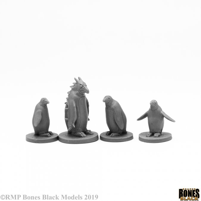 RPR 44104: Penguin Attack Pack (4 Figures) - Bones Black