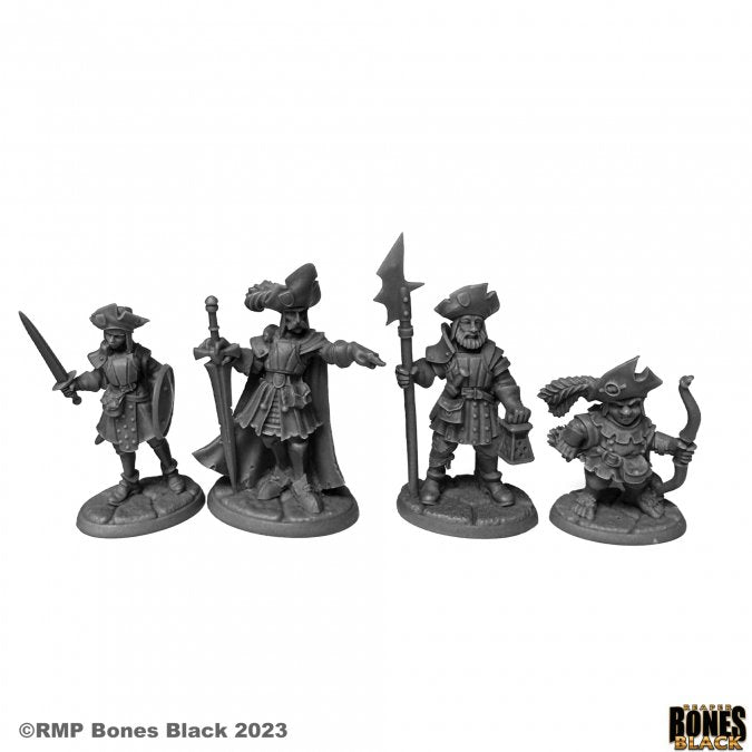 RPR 44200: Barrowgate Town Watch (4 Figures) - Bones Black