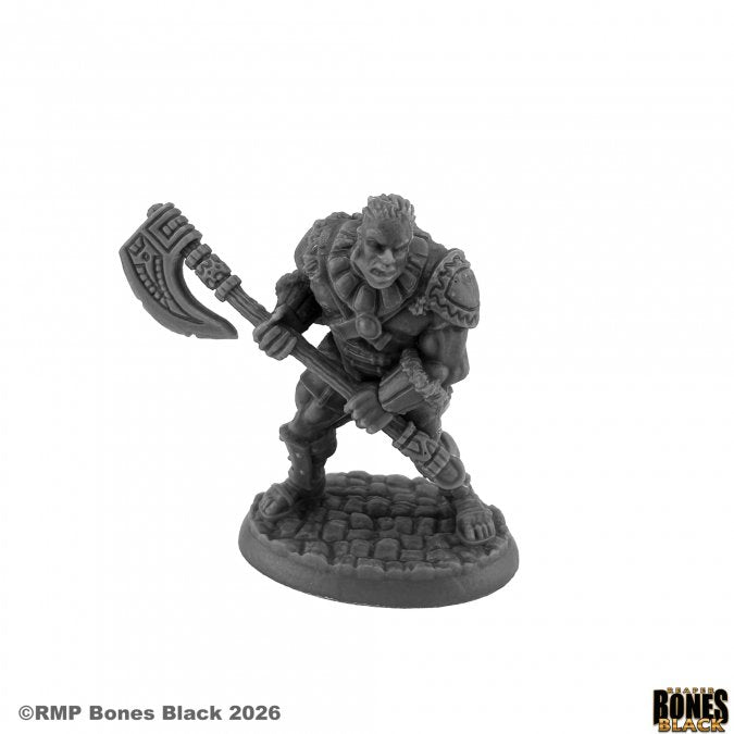 RPR 44271: Arik Axereaver, Barbarian - Bones Black