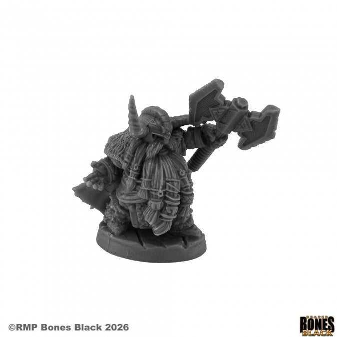 RPR 44278: Dwarf King Hargrim Axehelm - Bones Black