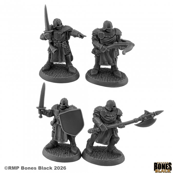 RPR 44284: Town Guard (4 Figures) - Bones Black