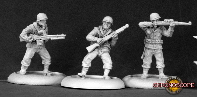 RPR 50075: WW II American Infantry (3 Figures) - Chronoscope
