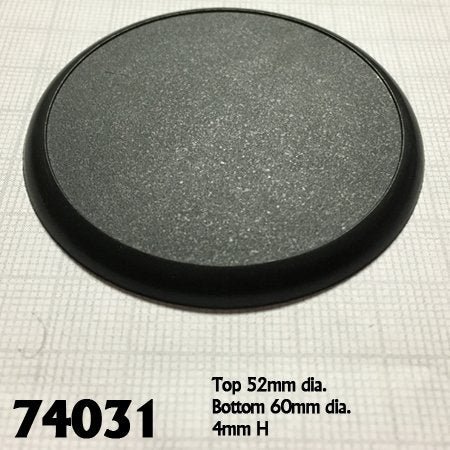 RPR 74031: 60mm Round Plastic Display Base (10)
