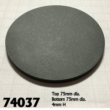 RPR 74037: 3" Round Plastic RPG Base (10)