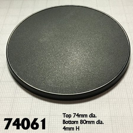 RPR 74061: 80mm Round Gaming Base (4)