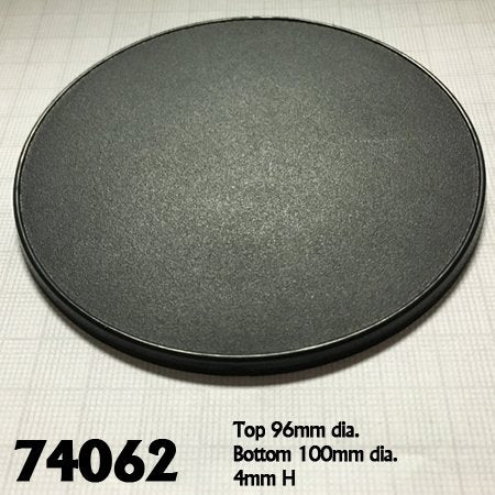 RPR 74062: 100mm Round Gaming Base (4)