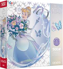 Disney's 100th Anniversary: 500 Piece Puzzle- Platinum Princess Cinderella
