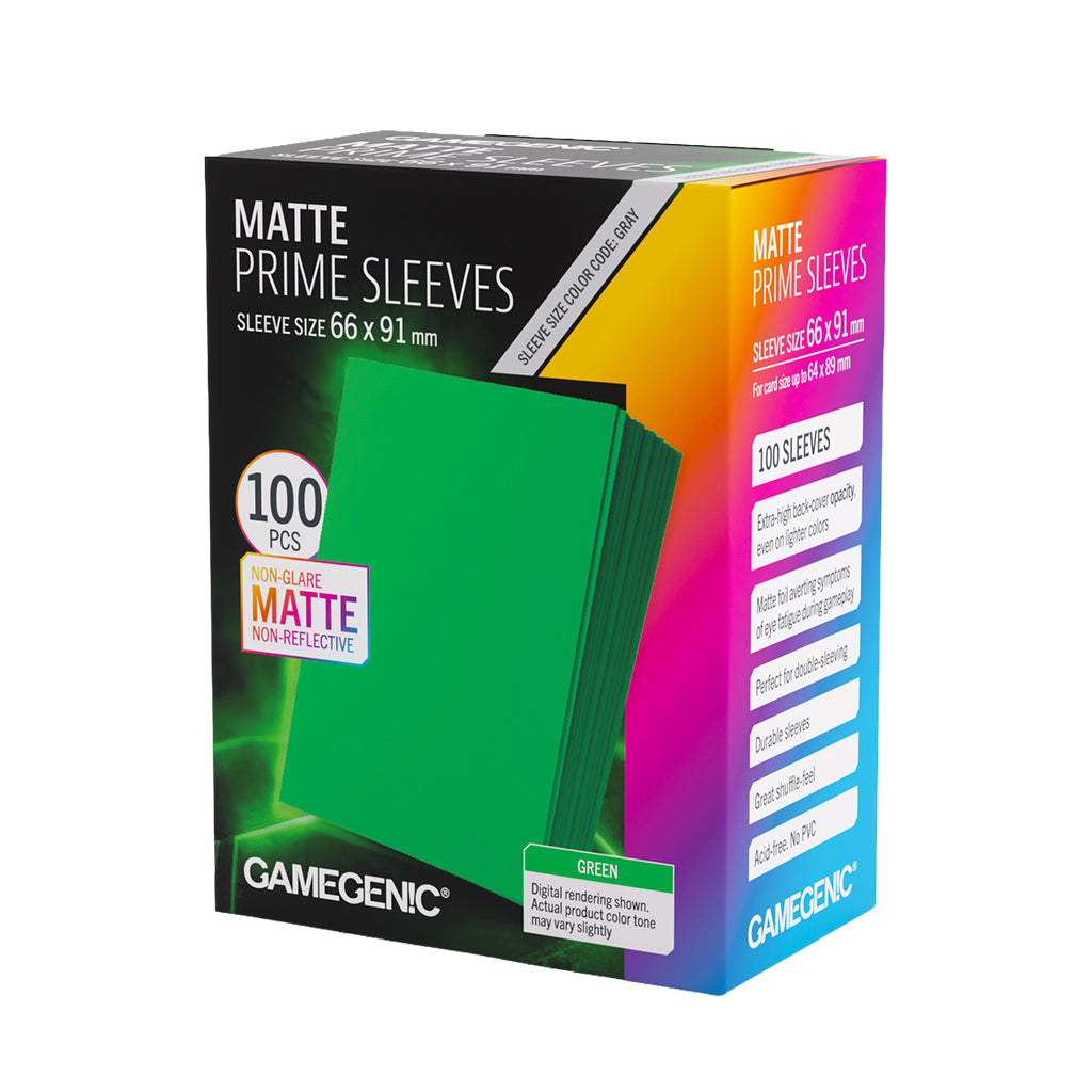 Gamegenic: Matte Prime Sleeves - Green (100pcs)