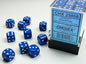Chessex: CHX 25806 Dice - Opaque Blue / White, 7 Dice Set