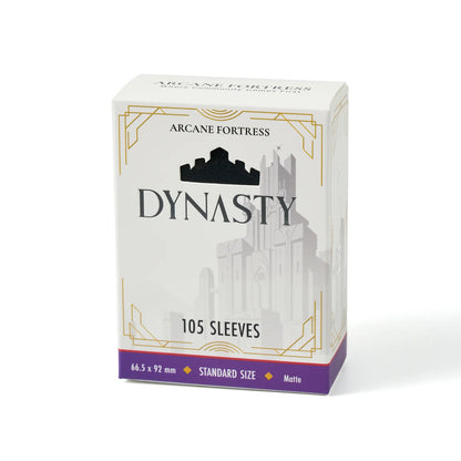 Arcane Fortress : Dynasty Matte Sleeves (105) - Shadow Black