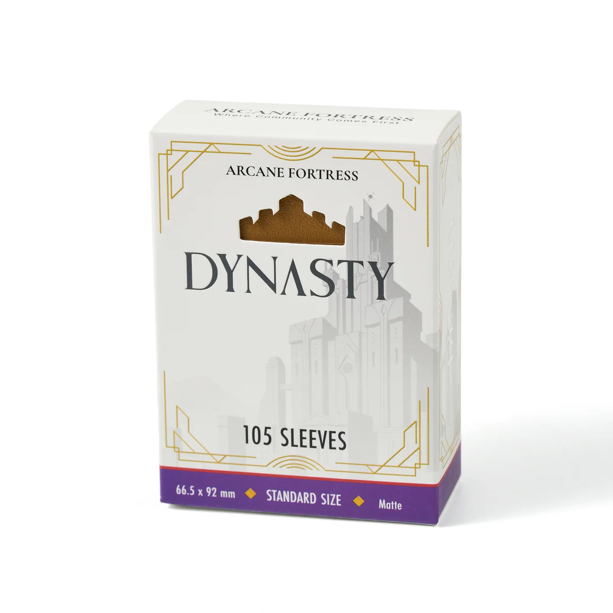 Arcane Fortress : Dynasty Matte Sleeves (105) - Desert Gold