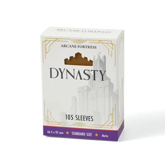 Arcane Fortress : Dynasty Matte Sleeves (105) - Desert Gold