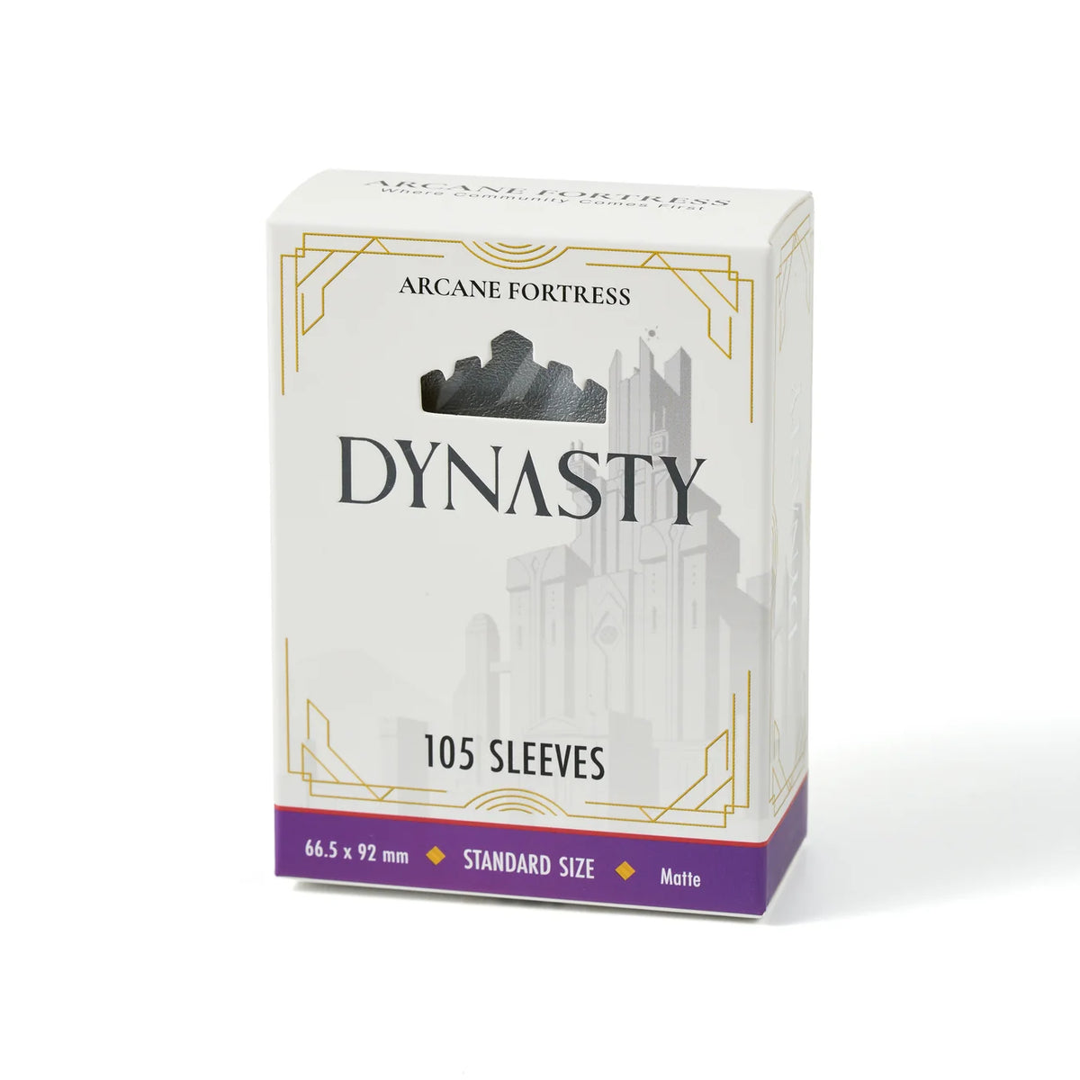 Arcane Fortress : Dynasty Matte Sleeves (105) - Frosted Silver