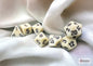 Chessex 25400 Dice: Opaque Ivory / Black Polyhedral, 7-Dice Set