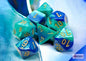 Chessex: CHX 26459 Dice - Gemini Blue-Teal / Gold, 7 Dice Set