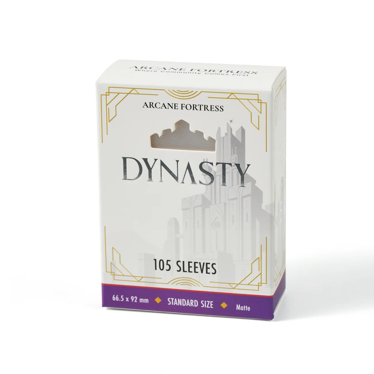 Arcane Fortress : Dynasty Matte Sleeves (105) - Crystal Clear