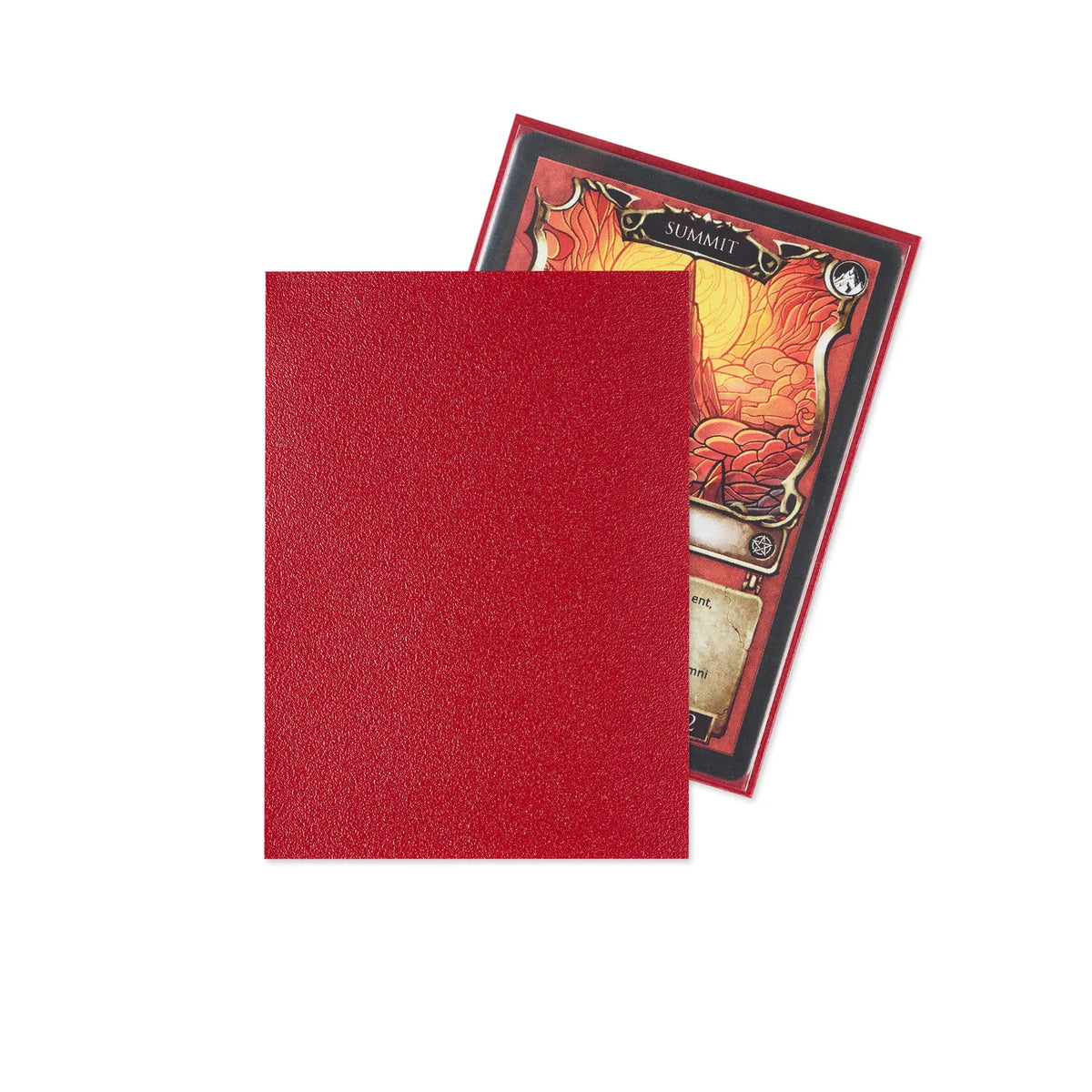 Arcane Fortress : Dynasty Matte Sleeves (105) - Dark Ruby