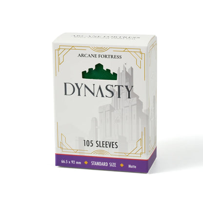 Arcane Fortress : Dynasty Matte Sleeves (105) - Forest Green
