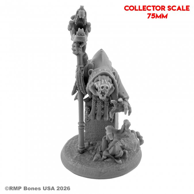 RPR 01328: Scrabblebones, Possum Necromancer (75mm) - Reaper Legends