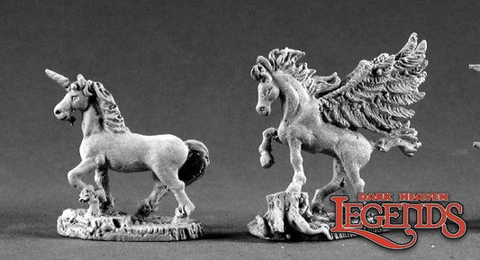 RPR 02207: Unicorn And Pegasus Foals - Dark Heaven