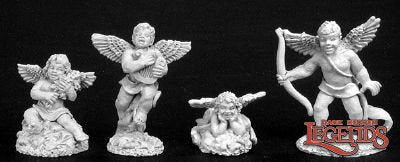 RPR 02787: Cupid and Cherubs - Dark Heaven - 4 Figures