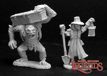 RPR 02845: Townsfolk VI Gravedigger And Henchman - Dark Heaven - 2 Figures