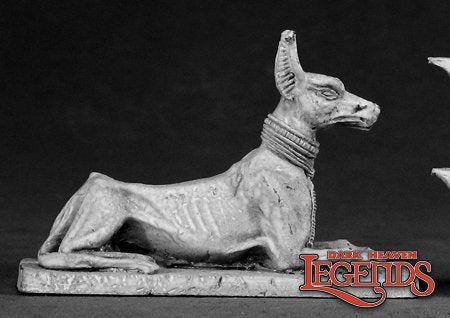 RPR 03008: Egyptian Jackal Statue - Dark Heaven