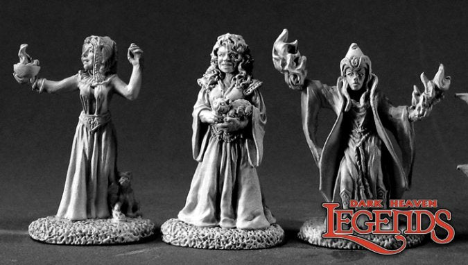 RPR 03375: DHL Classics: Female Wizards - Dark Heaven - 3 Figures