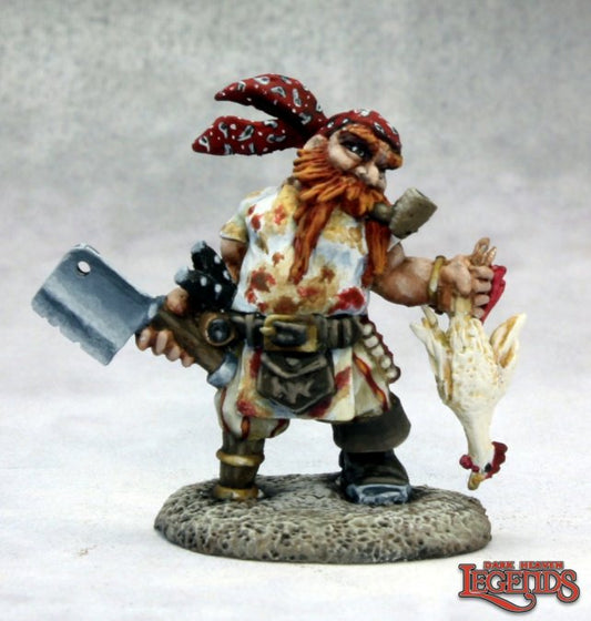 RPR 03626: Gruff Grimecleaver, Dwarf Pirate Cook - Dark Heaven