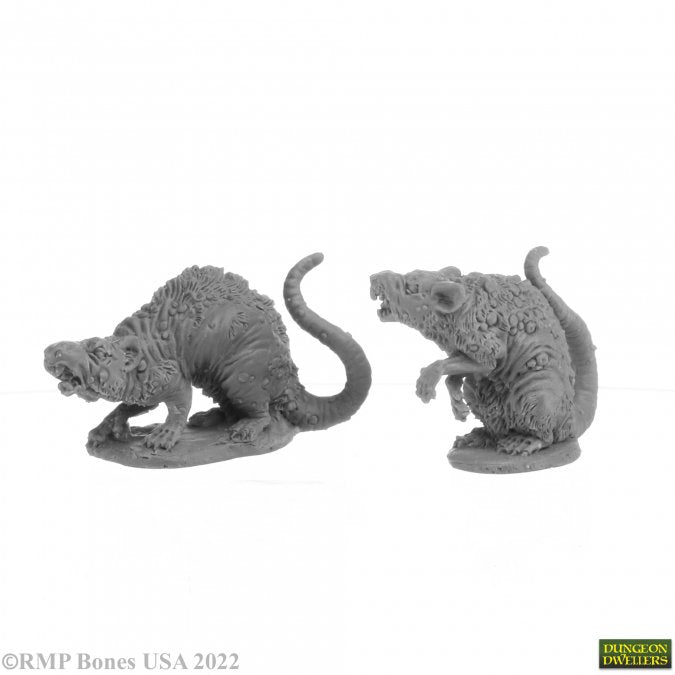 RPR 07035: Barrow Rats (2Figures) - Dungeon Dwellers