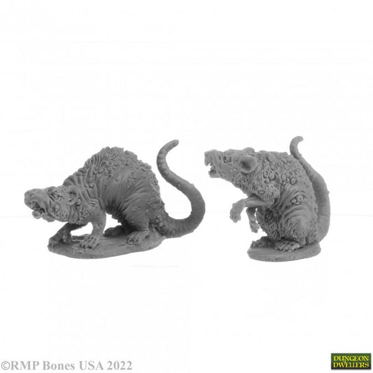 RPR 07035: Barrow Rats (2Figures) - Dungeon Dwellers