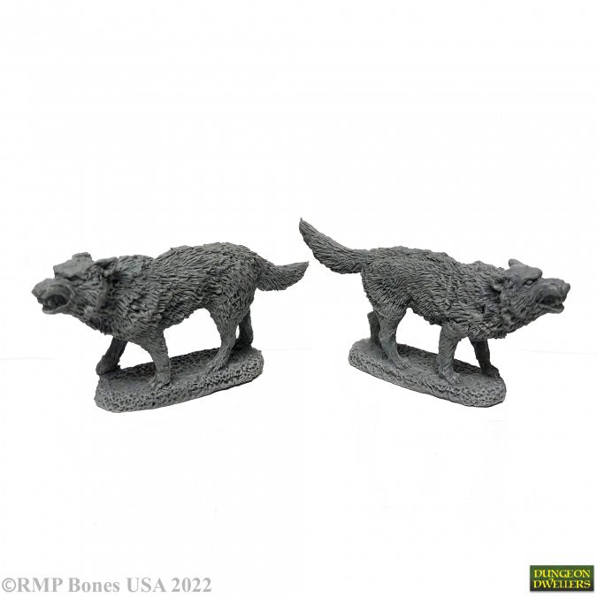 RPR 07039: Dire Wolves - Dungeon Dwellers - 2 Figures