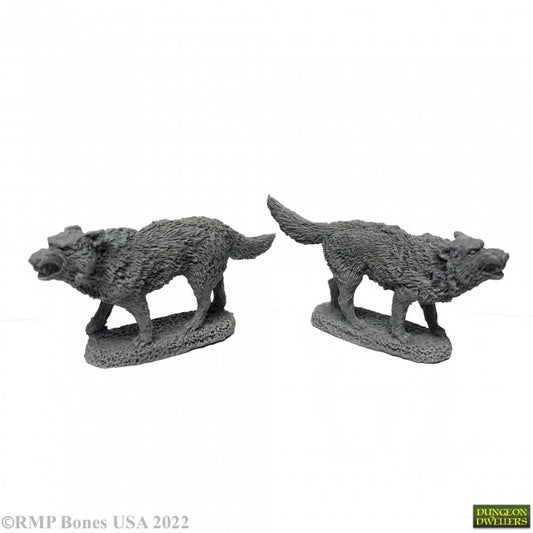 RPR 07039: Dire Wolves - Dungeon Dwellers - 2 Figures
