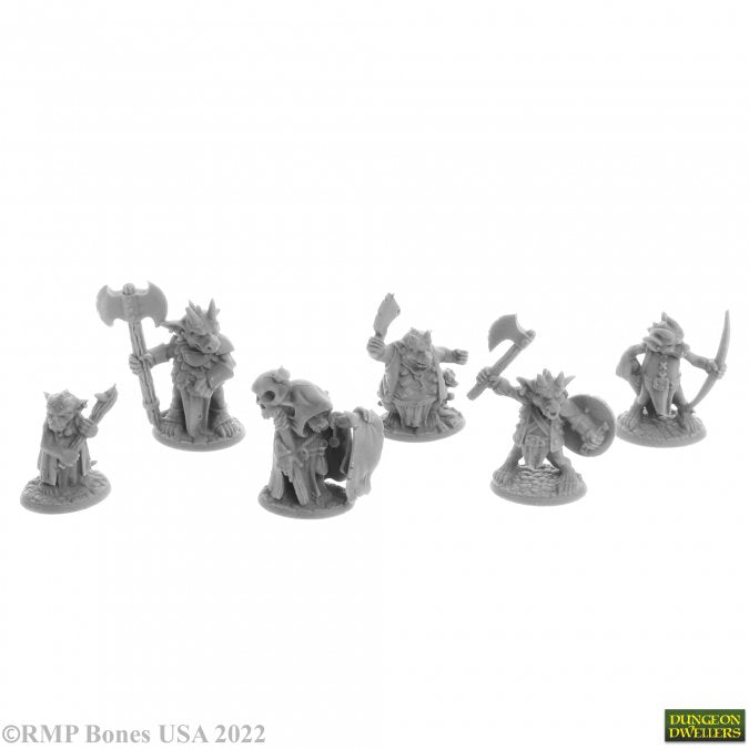 RPR 07053: Ratpelt Kobold Leaders - Dungeon Dwellers - 6 Figures