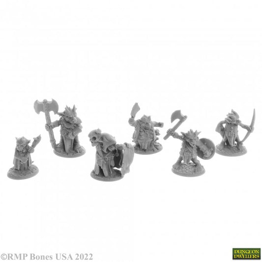 RPR 07053: Ratpelt Kobold Leaders - Dungeon Dwellers - 6 Figures