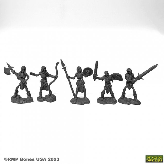 RPR 07091: Skeleto Guardians - Dungeon Dwellers 5 Figures