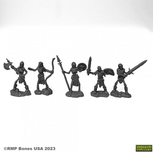 RPR 07091: Skeleto Guardians - Dungeon Dwellers 5 Figures