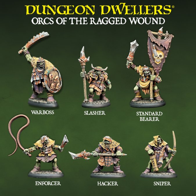 RPR 07201: Orcs of the Ragged Wound (6) Box Set - Dungeon Dweller