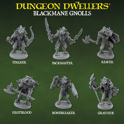 RPR 07202: Blackmane Gnolls (6) Box Set - Dungeon Dweller